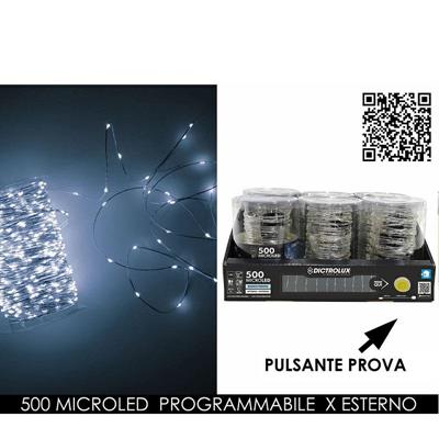 LUCI CATENA 500 MICROLED BIANCO FREDDO PER ESTERNO