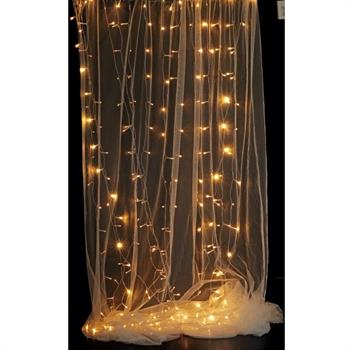 LUCI TENDA ORGANZA 392 LED 2,8 MT BIANCO CALDO