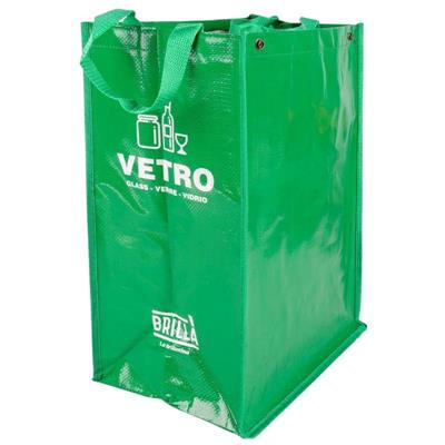 BORSA ECOBAGS VETRO 47X35X22 CM VERDE