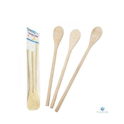 MESTOLO LEGNO SET 3 PEZZI (2X30cm + 1x40cm)