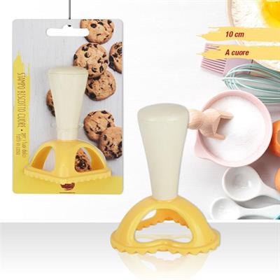 STAMPO BISCOTTO/RAVIOLO A TIMBRO CUORE PP CREAM