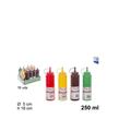 DOSATORE PER SALSE DI PLASTICA ROSSO/GIALLO 250 ML