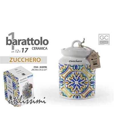 BARATTOLO CERAMICA 17 CM ZUCCHERO