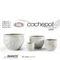 CASPO CERAMICA SET 4 PZ DECORO BOLLE BIANCO