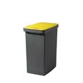 PATTUMIERA ECOSPLIT 25 LT GRIGIO COPERCHIO GIALLO