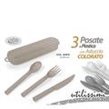 CONTENITORE IN PLASTICA CON POSATE COLORI ASS