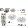 FILTRO LAVANDINO IN PLASTICA SET 2 PZ