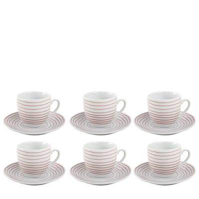 TAZZA CAFFE' CON PIATTINO CONF. 6 PZ MARGOT