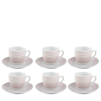 TAZZA CAFFE' CON PIATTINO CONF. 6 PZ MARGOT