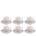 TAZZA CAFFE' CON PIATTINO CONF. 6 PZ MARGOT