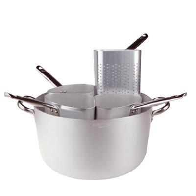 CASSERUOLA ALTA ALLUMINIO 2 MANICI 36 CM CON 4 SPICCHI