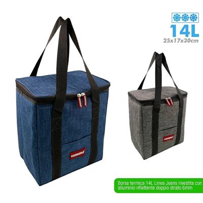 BORSA TERMICA POZZETTO JEANS 14 LT 25X17X30 CM