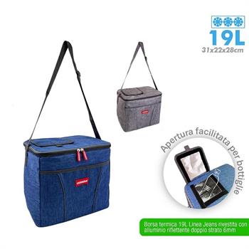 BORSA TERMICA POZZETTO JEANS 19 LT 31X22X28 CM