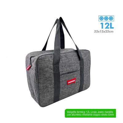 BORSA TERMICA VALIGETTA JEANS 12 LT 33X15X25 CM