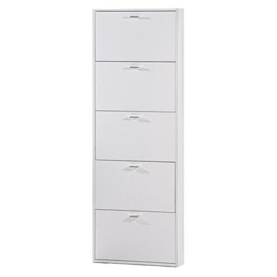 SCARPIERA 5 ANTE 181 x 64,5 x 16,5CM BIANCO FRASSINO