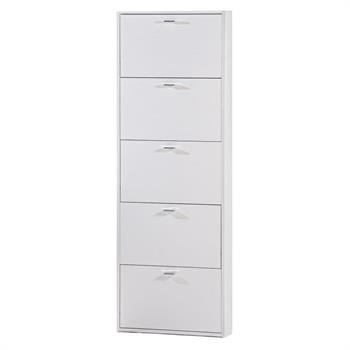 SCARPIERA 5 ANTE 181 x 64,5 x 16,5CM BIANCO FRASSINO