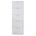 SCARPIERA 5 ANTE 181 x 64,5 x 16,5CM BIANCO FRASSINO