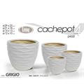 CASPO SET 4 PZ DECORO ONDE BEIGE