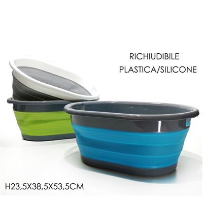 CESTA BUCATO RICHIUDIBILE 17 LT 3 COLORI ASS