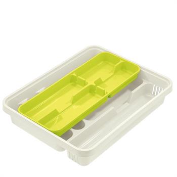 PORTAPOSATE MIXY CON INSERTO COLORE BIANCO/LIME31,39,5XH7 CM