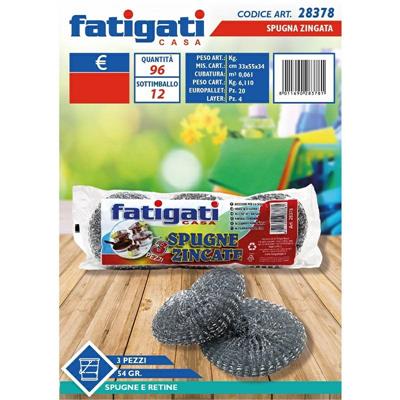 SPUGNA PAGLIETTA ZINGATA 54 GR CONF. 3 PZ