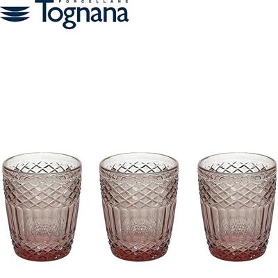 BICCHIERE CC 300 CLAIRE GLASS ROSA SET 3 PZ