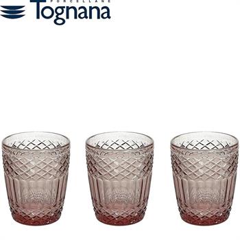 BICCHIERE CC 300 CLAIRE GLASS ROSA SET 3 PZ