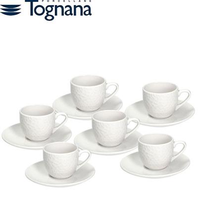 TAZZA CAFFE' CON PIATTINO GOLF BIANCO CONF. 6 PZ