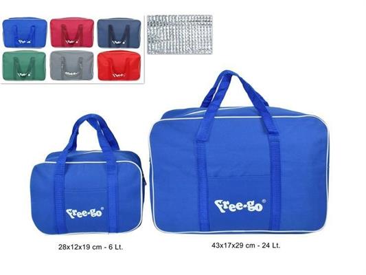 BORSA TERMICA SET 2PZ 6 COLORI ASS.