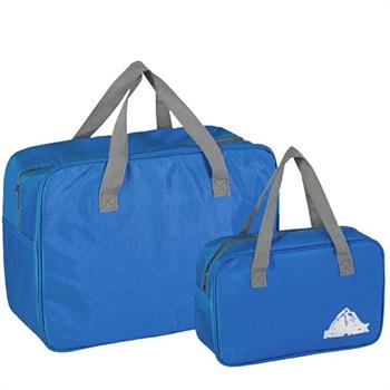 BORSA TERMICA SET 2PZ IN POLIESTERE 7LT + 24LT 2 COLORI ASS