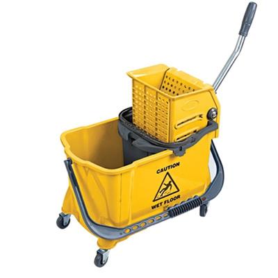 SECCHIO CARRELLO ROMBO 34 LT GIALLO