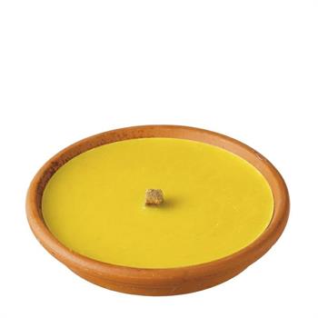 CANDELA CITRONELLA TERRACOTTA 15,5XH2,5 CM