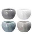 VASO CERAMICA MOULAY D.17,5XH12 CM 4 COLORI ASS