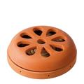 PORTA ZAMPIRONE TERRACOTTA CON 6 SPIRALI D.15X3,5