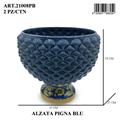 PIGNA ALZATA 25 CM BLU