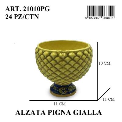 PIGNA ALZATA 10CM GIALLO