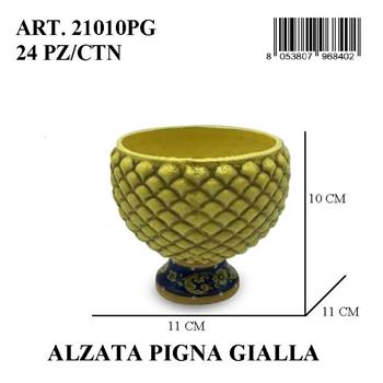 PIGNA ALZATA 10CM GIALLO