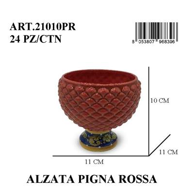 PIGNA ALZATA 10CM ROSSA