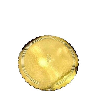 VASSOIO SOTTOTORTA CIRCOLARE FESTONATO ORO 34 CM