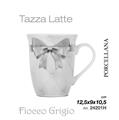 TAZZA CERAMICA FIOCCO GRIGIO