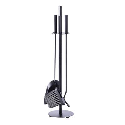 SET ATTREZZI CAMINO IN FERRO H72 CM