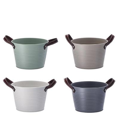 VASO TONDO IN FERRO 20XH14 CM 4 COLORI ASS