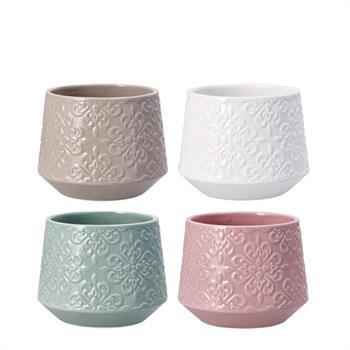 VASO IN CERAMICA AGADIR D.16XH13 CM 4 COLORI ASS