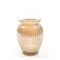 VASO IN VETRO D.14XH18,5 CM COLORE ORO