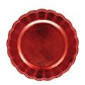 SOTTOPIATTO TONDO PLASTICA ROSSO NATALIZIO 33 CM