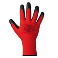 GUANTO FILO CONTINUO LATTICE ROSSO/NERO TECHNOGRAB MIS.10