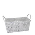 CESTO RATTAN 25 X H12 CM COLORE BIANCO