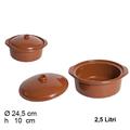 TEGAME COCOTTE IN TERRACOTTA 2,5LT 24,5 CM