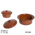 TEGAME COCOTTE IN TERRACOTTA 3,5LT 28CM