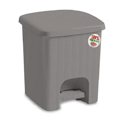 PATTUMIERA QUADRA PEDALINA 4,5LT STONE GREY